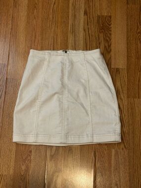 Free People white Mini Skirt